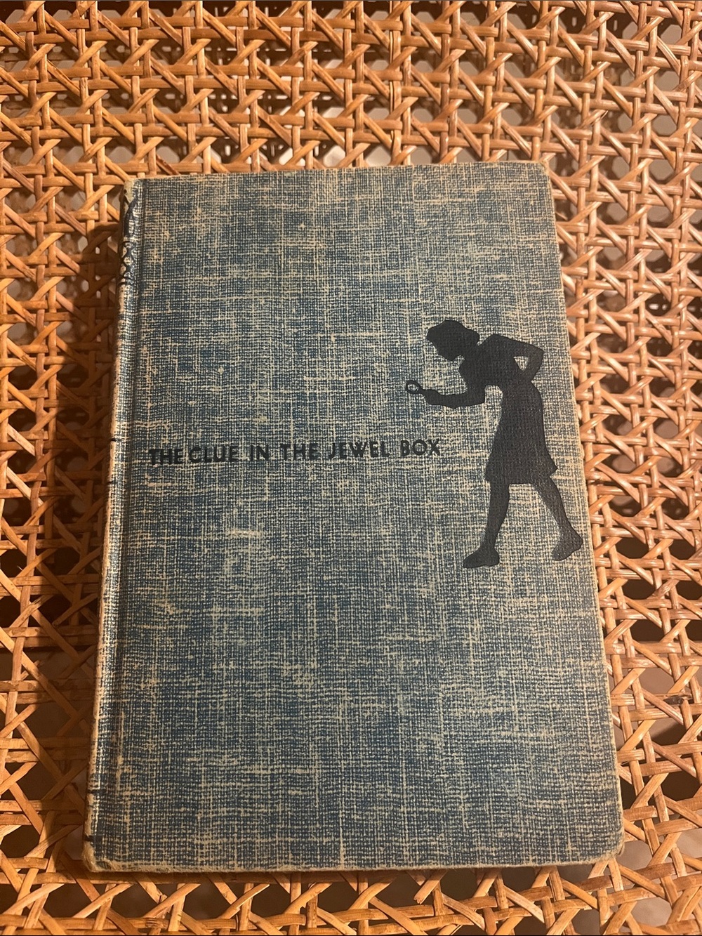 Vintage hardcover copy of The Clue in the Jewel Box by Carolyn Keene
